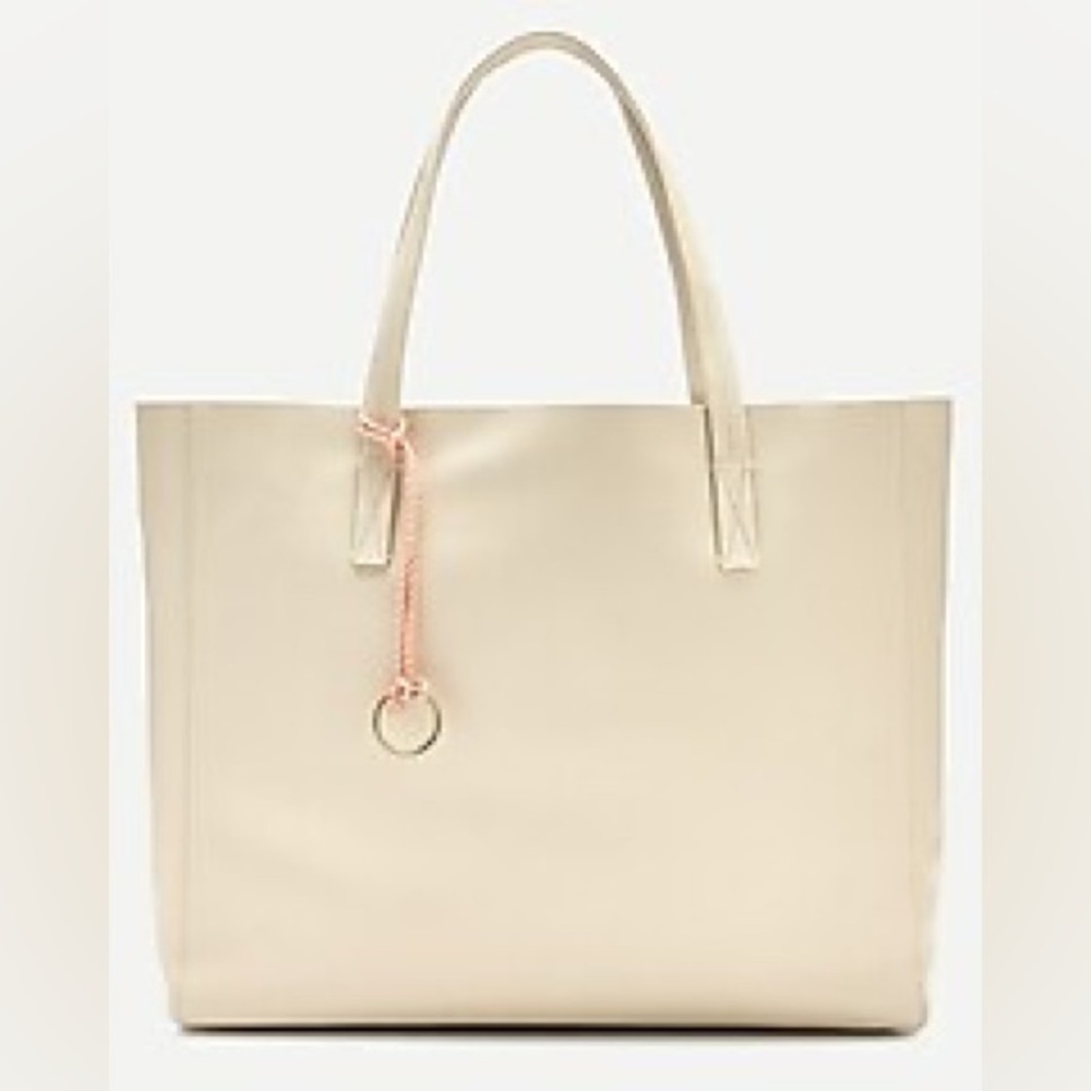 J.Crew Large carryall tote bag in pebbled leather AW046
